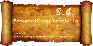 Beregszászy Gabriella névjegykártya